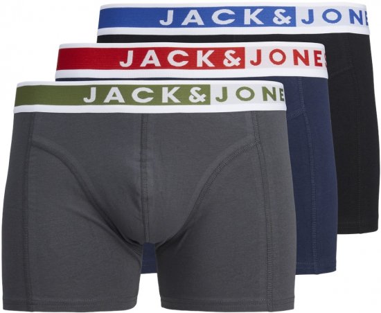 Jack & Jones JACKARIM Trunks 3-Pack Red - Alusvaatteet & uimavaatteet - Miesten Isot alusvaatteet 