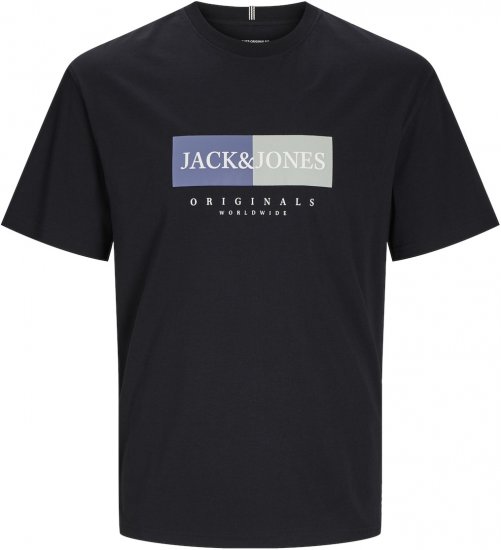 Jack & Jones JORFREDERIKSBERG T-Shirt Black - T-paidat - Isot T-paidat 2XL – 14XL
