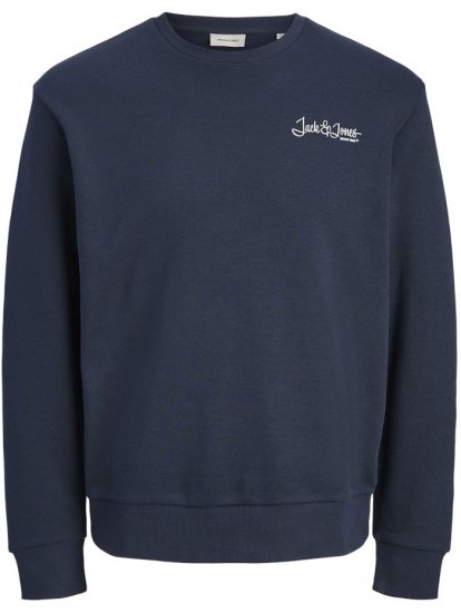 Jack & Jones Yuki Back Print Crew Neck Sweatshirt Sky Captain - Hupparit ja collegepaidat - Miesten hupparit ja collegepaidat isot koot