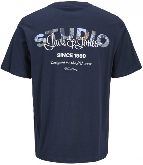 Jack & Jones Yuki Back Print Crew Neck T-Shirt Sky Captain - T-paidat - Isot T-paidat 2XL – 14XL