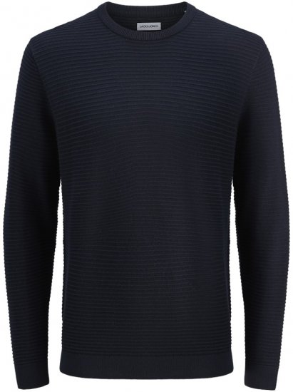 Jack & Jones Otto Crew Neck Knit Pullover Sky Captain - Hupparit ja collegepaidat - Miesten hupparit ja collegepaidat isot koot
