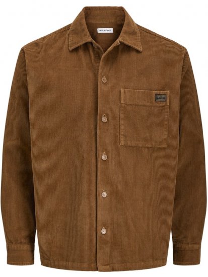 Jack & Jones Corduroy Long Sleeve Overshirt Monks Robe - Kauluspaidat - Miesten isot kauluspaidat 2XL – 8XL