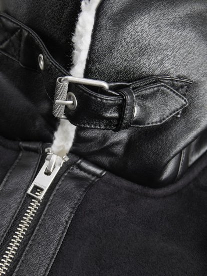 Jack & Jones Cole Aviator Jacket Black - Takit - Miesten Takit, isot koot – 2XL – 12XL