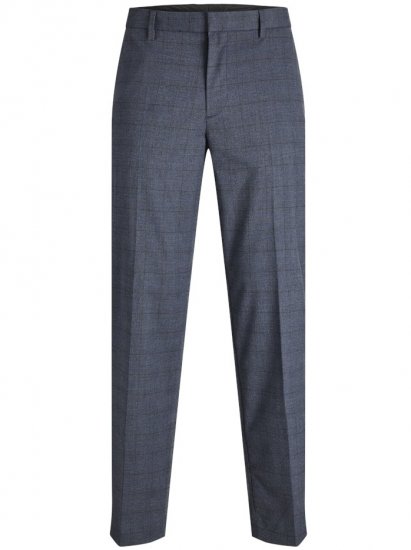 Jack & Jones Harry Pedro Formal Check Trousers Dark Navy - Farkut ja housut - Miesten isot farkut ja isot housut W40-W70