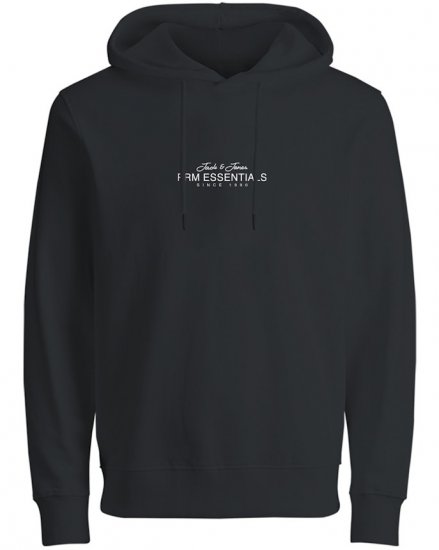 Jack & Jones Casper Sweatshirt Black - Hupparit ja collegepaidat - Miesten hupparit ja collegepaidat isot koot