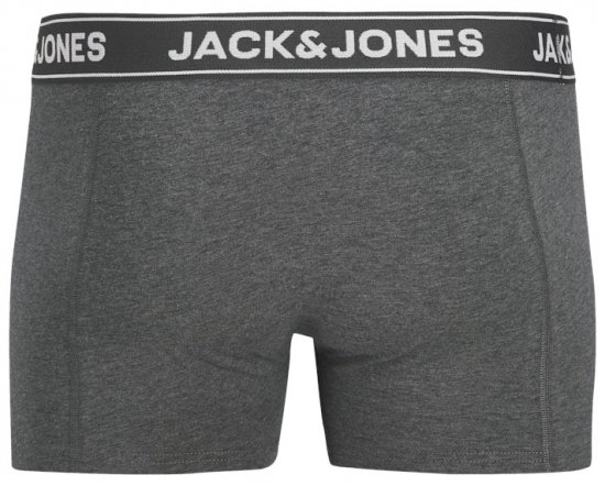 Jack & Jones Black Friday Trunks 3-Pack Grey Black - Alusvaatteet & uimavaatteet - Miesten Isot alusvaatteet 
