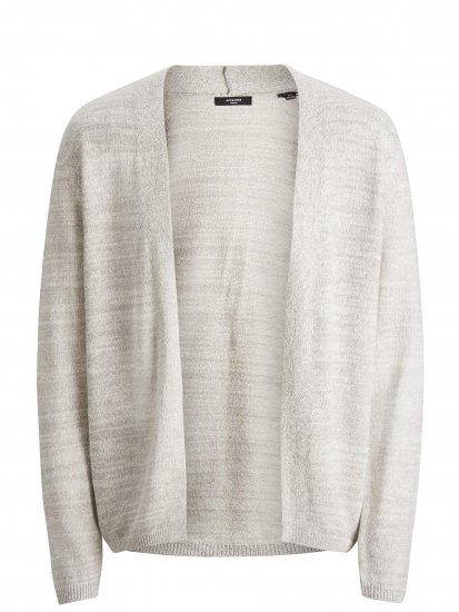 Jack & Jones Blasonic Knit Cardigans Egret - Hupparit ja collegepaidat - Miesten hupparit ja collegepaidat isot koot