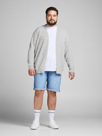 Jack & Jones Blasonic Knit Cardigans Egret - Hupparit ja collegepaidat - Miesten hupparit ja collegepaidat isot koot