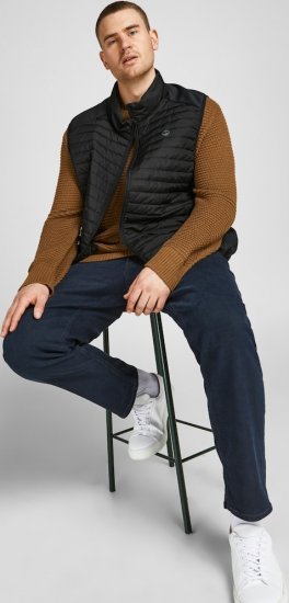 Jack & Jones MULTI BODYWARMER With COLLAR Black - Takit - Miesten Takit, isot koot – 2XL – 12XL