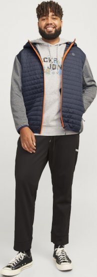 Jack & Jones MULTI QUILTED SET-IN Sleeves Jacket Grey Melange - Takit - Miesten Takit, isot koot – 2XL – 12XL