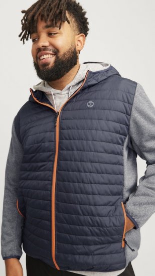 Jack & Jones MULTI QUILTED SET-IN Sleeves Jacket Grey Melange - Takit - Miesten Takit, isot koot – 2XL – 12XL