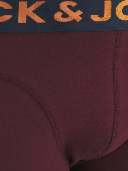 Jack & Jones LICHFIELD Trunks 3-Pack Burgundy - Alusvaatteet & uimavaatteet - Miesten Isot alusvaatteet 