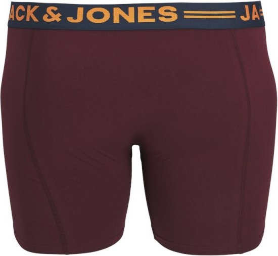 Jack & Jones LICHFIELD Trunks 3-Pack Burgundy - Alusvaatteet & uimavaatteet - Miesten Isot alusvaatteet 
