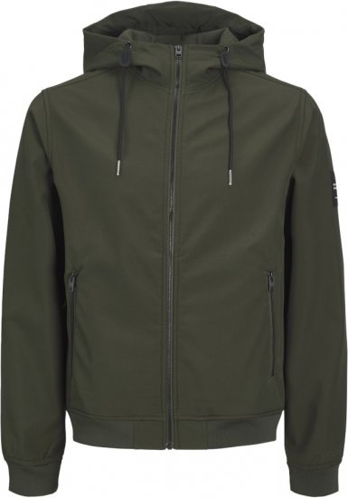 Jack & Jones BASIC Water-Resistant Softshell Jacket Green - Takit - Miesten Takit, isot koot – 2XL – 12XL