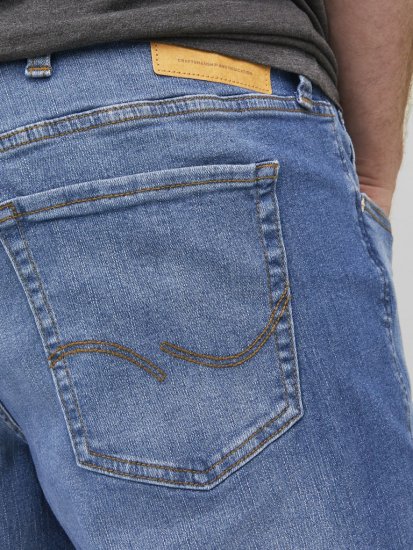 Jack & Jones MIKE ORIGINAL SQ 223 Jeans Blue Denim - Farkut ja housut - Miesten isot farkut ja isot housut W40-W70