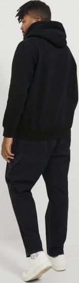 Jack & Jones ESTERBRO Hoodie Black - Hupparit ja collegepaidat - Miesten hupparit ja collegepaidat isot koot