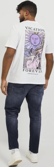Jack & Jones GLENN FOX GE 224 Jeans Blue Denim - Farkut ja housut - Miesten isot farkut ja isot housut W40-W70
