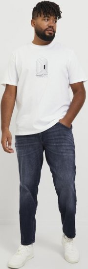 Jack & Jones GLENN FOX GE 224 Jeans Blue Denim - Farkut ja housut - Miesten isot farkut ja isot housut W40-W70