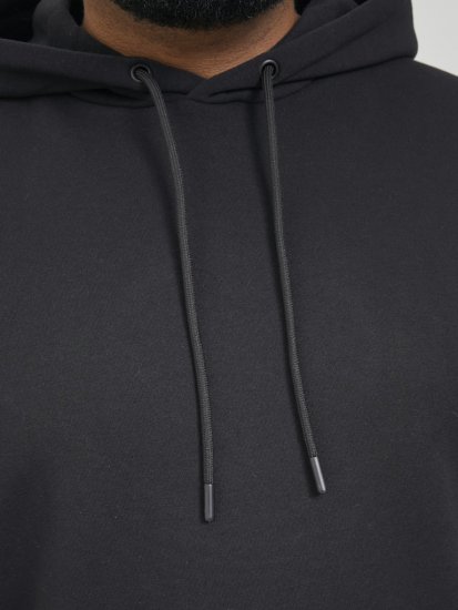 Jack & Jones BRADLEY Hoodie Black - Hupparit ja collegepaidat - Miesten hupparit ja collegepaidat isot koot