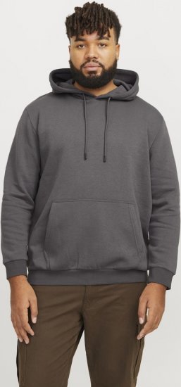 Jack & Jones BRADLEY Hoodie Grey - Hupparit ja collegepaidat - Miesten hupparit ja collegepaidat isot koot