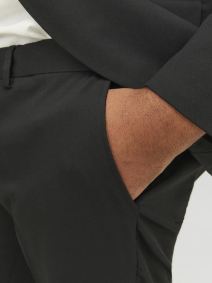 Jack & Jones FRANCO Suit Pants Black - Puvut ja pikkutakit - Pukuja suurissa mitoissa