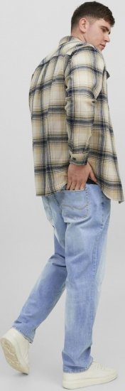 Jack & Jones MIKE JORIGINAL SQ 330 Jeans Blue Denim - Farkut ja housut - Miesten isot farkut ja isot housut W40-W70