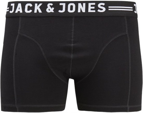 Jack & Jones SENSE Trunks 3-Pack Black - Alusvaatteet & uimavaatteet - Miesten Isot alusvaatteet 