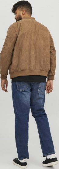 Jack & Jones ROCKY Faux Suede Bomber Jacket Brown - Takit - Miesten Takit, isot koot – 2XL – 12XL
