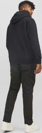 Jack & Jones STAR Hoodie Black - Hupparit ja collegepaidat - Miesten hupparit ja collegepaidat isot koot