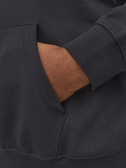 Jack & Jones STAR Hoodie Black - Hupparit ja collegepaidat - Miesten hupparit ja collegepaidat isot koot