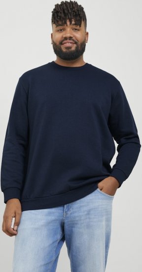 Jack & Jones BRADLEY Sweatshirt Navy Blazer - Hupparit ja collegepaidat - Miesten hupparit ja collegepaidat isot koot
