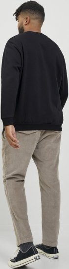Jack & Jones BRADLEY Sweatshirt Black - Hupparit ja collegepaidat - Miesten hupparit ja collegepaidat isot koot