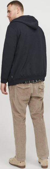Jack & Jones BRADLEY Zip Hoodi Black - Hupparit ja collegepaidat - Miesten hupparit ja collegepaidat isot koot