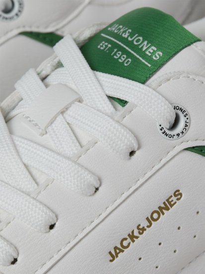 Jack & Jones Ealing 7992 Sneakers White/TREKKING GREEN - Miesten Kengät 40-52 - 