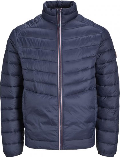 Jack & Jones SPRINT True Red Stitches Quilted Collar Jacket Navy Blazer - Takit - Miesten Takit, isot koot – 2XL – 12XL