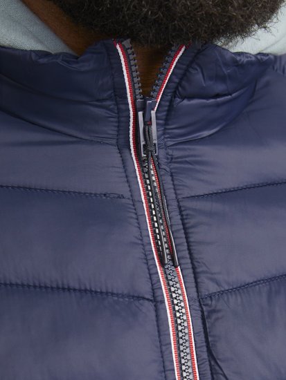 Jack & Jones SPRINT True Red Stitches Quilted Collar Jacket Navy Blazer - Takit - Miesten Takit, isot koot – 2XL – 12XL