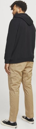 Jack & Jones CALEB Hoodie Black - Hupparit ja collegepaidat - Miesten hupparit ja collegepaidat isot koot