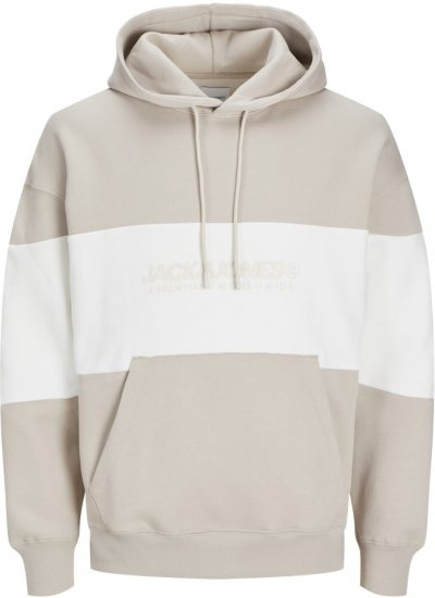 Jack & Jones LEGACY 2 Color Hoodie Beige - Hupparit ja collegepaidat - Miesten hupparit ja collegepaidat isot koot