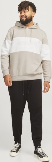 Jack & Jones LEGACY 2 Color Hoodie Beige - Hupparit ja collegepaidat - Miesten hupparit ja collegepaidat isot koot