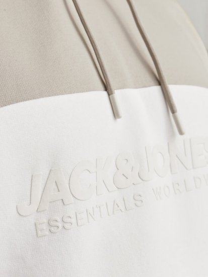 Jack & Jones LEGACY 2 Color Hoodie Beige - Hupparit ja collegepaidat - Miesten hupparit ja collegepaidat isot koot