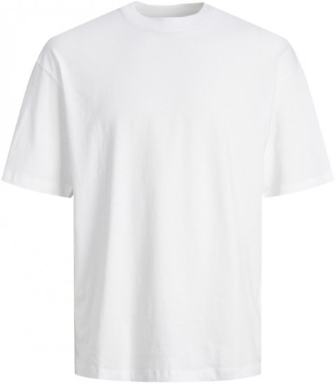 Jack & Jones BRADLEY T-Shirt White - T-paidat - Isot T-paidat 2XL – 14XL