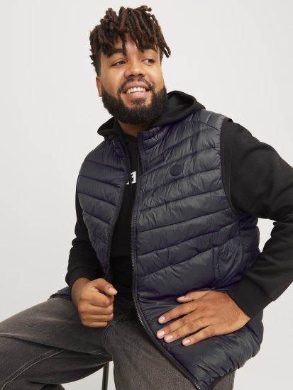 Jack & Jones SPRINT BODYWARMER With Collar Black - Takit - Miesten Takit, isot koot – 2XL – 12XL