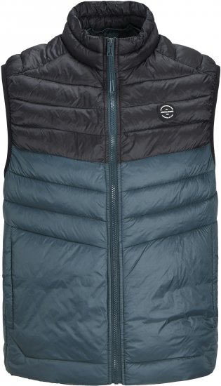 Jack & Jones SPRINT Black Blocking BODYWARMER With Collar Dark Turquoise - Takit - Miesten Takit, isot koot – 2XL – 12XL