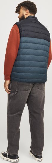Jack & Jones SPRINT Black Blocking BODYWARMER With Collar Dark Turquoise - Takit - Miesten Takit, isot koot – 2XL – 12XL