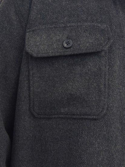 Jack & Jones BRADLEY OLLIE Overshirt LS Black - Kauluspaidat - Miesten isot kauluspaidat 2XL – 8XL
