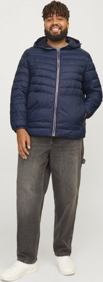 Jack & Jones SPRINT Red Stitches Quilted Hooded Jacket Navy Blazer - Takit - Miesten Takit, isot koot – 2XL – 12XL