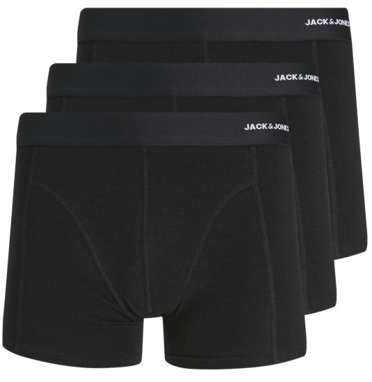 Jack & Jones BASIC BAMBOO Trunks 3-Pack Black - Alusvaatteet & uimavaatteet - Miesten Isot alusvaatteet 