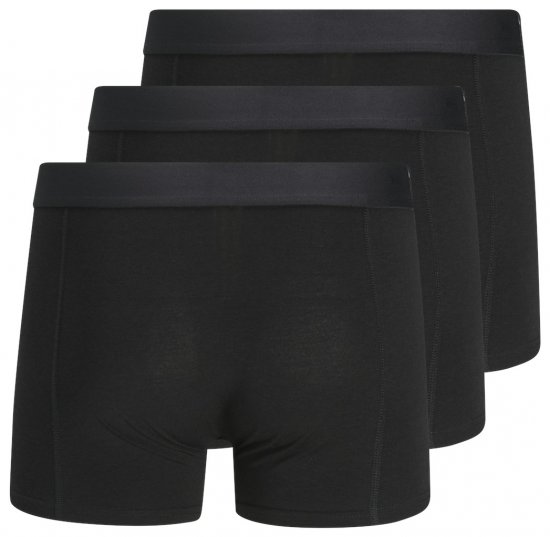 Jack & Jones BASIC BAMBOO Trunks 3-Pack Black - Alusvaatteet & uimavaatteet - Miesten Isot alusvaatteet 