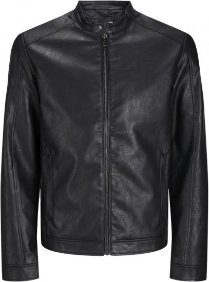 Jack & Jones DYLAN Clean PU Jacket Black - Takit - Miesten Takit, isot koot – 2XL – 12XL