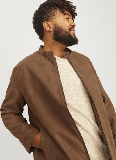 Jack & Jones DYLAN Clean Jacket Brown - Takit - Miesten Takit, isot koot – 2XL – 12XL